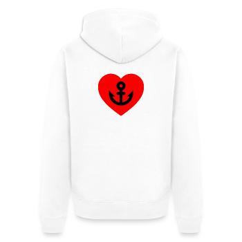 Voile - Veste à capuche bio Premium Unisexe - blanc - Dos - Thijin (182cm)