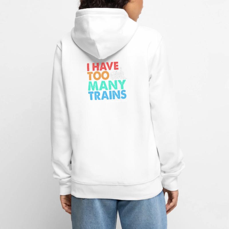 Model Railway Model Making Model Maker Unisex Premium Organic Zip Hoodie