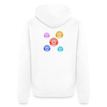 Fleur - Veste à capuche bio Premium Unisexe - blanc - Dos - Thijin (182cm)