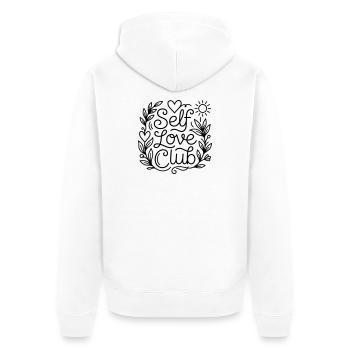 L’amour de soi - Veste à capuche bio Premium Unisexe - blanc - Dos - Thijin (182cm)