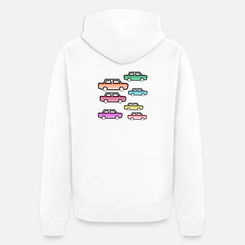 Automobiles - Veste à capuche bio Premium Unisexe - blanc