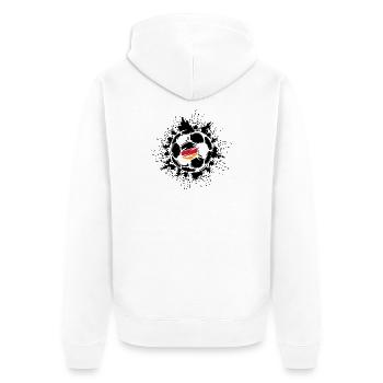 Ball Explosion Football Team Allemagne - Veste à capuche bio Premium Unisexe - blanc - Dos - Thijin (182cm)