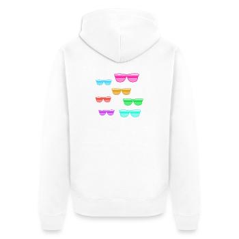 Lunettes de soleil - Veste à capuche bio Premium Unisexe - blanc - Dos - Thijin (182cm)