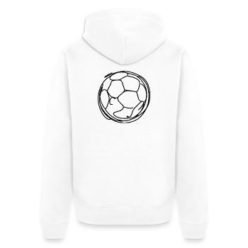 Football - Veste à capuche bio Premium Unisexe - blanc - Dos - Thijin (182cm)