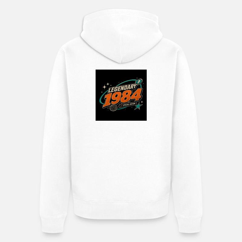 Retro Future 2003 – Limited Edition - Unisex Premium Bio Zip Hoodie - Weiß