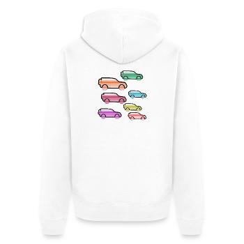Automobiles - Veste à capuche bio Premium Unisexe - blanc - Dos - Thijin (182cm)