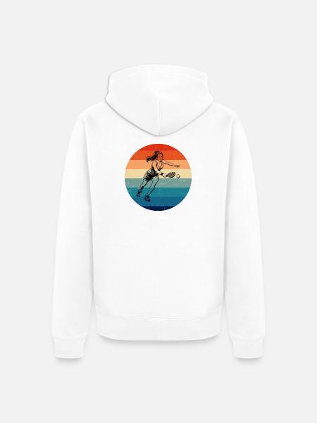 Pickleballspiel Design für Pickleball Trainer Fans - Unisex Premium Bio Zip Hoodie - Weiß
