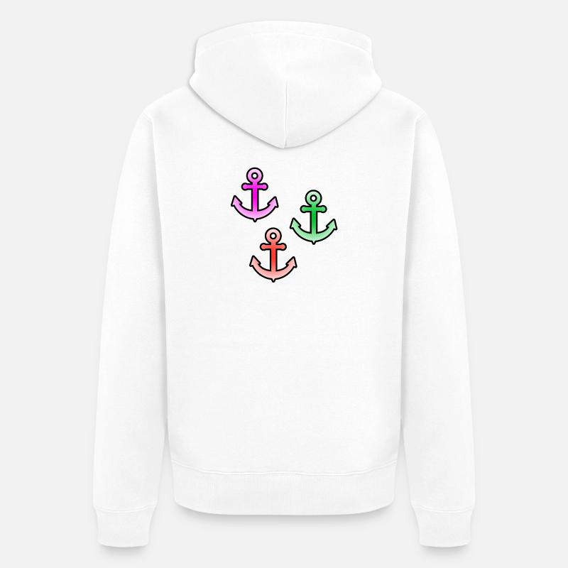 Voile - Veste à capuche bio Premium Unisexe - blanc
