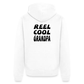 Opa - Unisex Premium Bio Zip Hoodie - Weiß - Hinten - Thijin (182cm)