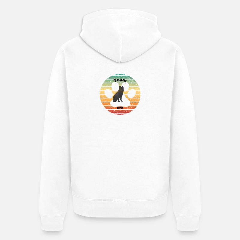 Équipe Bak - Veste à capuche bio Premium Unisexe - blanc