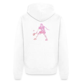 Pickleball player Idee für Pickleball Amateur Fans - Unisex Premium Bio Zip Hoodie - Weiß - Hinten - Thijin (182cm)