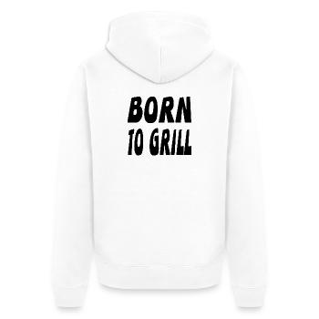 Griller - Veste à capuche bio Premium Unisexe - blanc - Dos - Thijin (182cm)