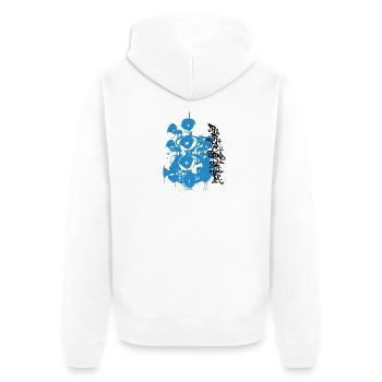 Public Soundsystem - Veste à capuche bio Premium Unisexe - blanc - Dos - Thijin (182cm)