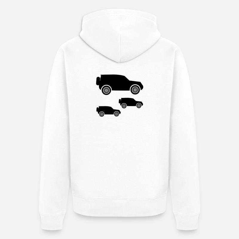 Automobiles - Veste à capuche bio Premium Unisexe - blanc