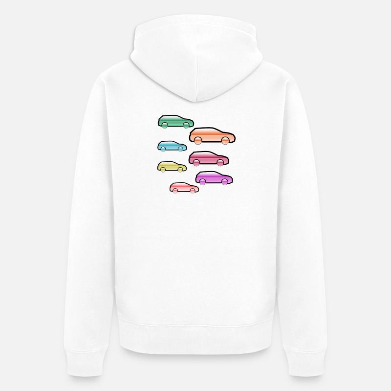 Automobiles - Veste à capuche bio Premium Unisexe - blanc