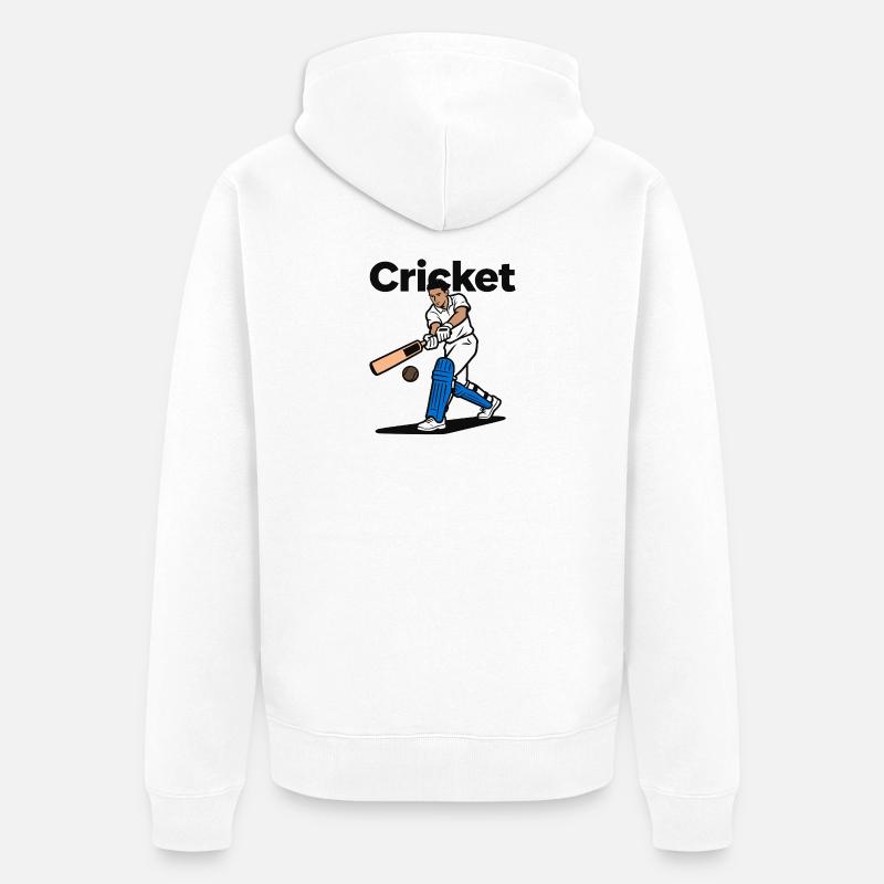 Cricket - Veste à capuche bio Premium Unisexe - blanc