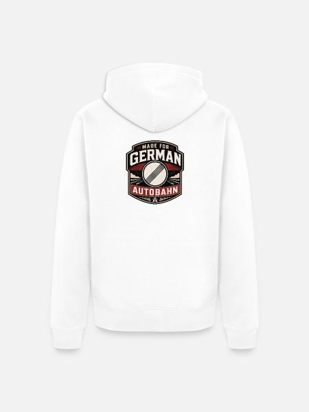 Made for German Autobahn - Unisex Premium Bio Zip Hoodie - Weiß