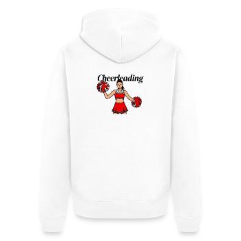 Cheerleader - Unisex Premium Bio Zip Hoodie - Weiß - Hinten - Thijin (182cm)