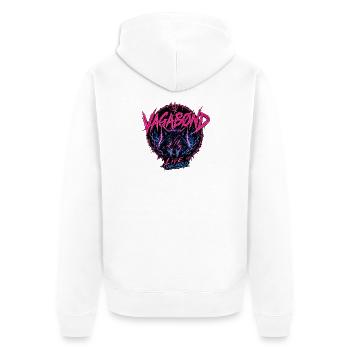 Wolf - Unisex Premium Organic Zip Hoodie - white - Back - Thijin (182cm)