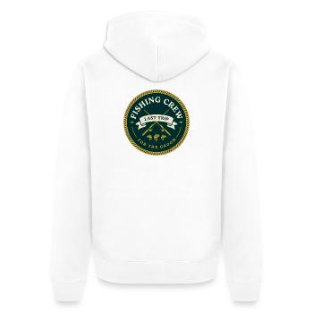 T-shirt pour enterrement de vie de garçon | Équipe de la dernière prise - Veste à capuche bio Premium Unisexe - blanc - Dos - Thijin (182cm)