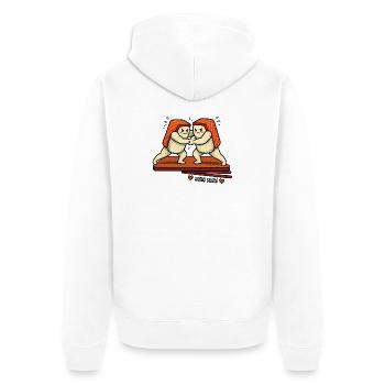 Sumo Sushi Duel - Veste à capuche bio Premium Unisexe - blanc - Dos - Thijin (182cm)