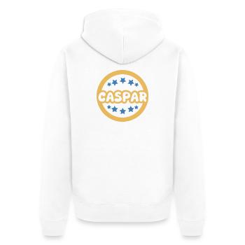 Caspar - Veste à capuche bio Premium Unisexe - blanc - Dos - Thijin (182cm)