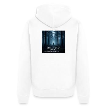 The_Glimmerman_Codex - Veste à capuche bio Premium Unisexe - blanc - Dos - Thijin (182cm)