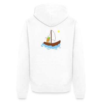 Mignonne navigation de carottes - Veste à capuche bio Premium Unisexe - blanc - Dos - Thijin (182cm)