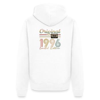 30th birthday, 30 years - Unisex Premium Organic Zip Hoodie - white - Back - Thijin (182cm)