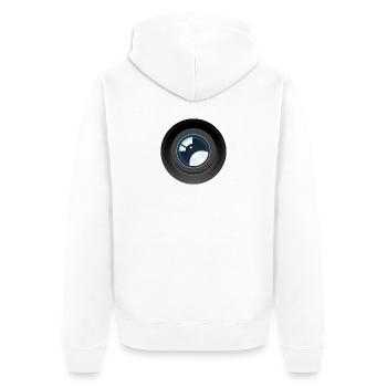 Kameraobjektiv Moderne Foto-Optische Blenden-Grafik - Unisex Premium Bio Zip Hoodie - Weiß - Hinten - Thijin (182cm)