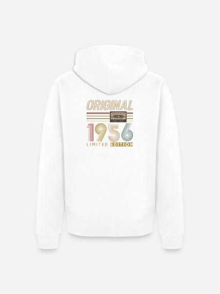 70th birthday, 70 years - Unisex Premium Organic Zip Hoodie - white