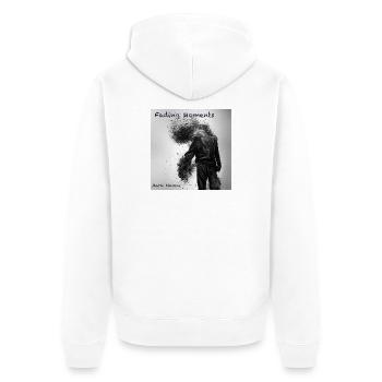 Fading Moments: by Mark Noone  - Unisex Premium Organic Zip Hoodie - white - Back - Thijin (182cm)