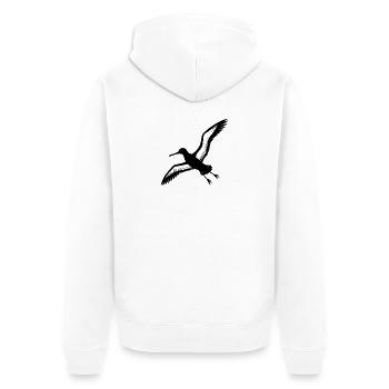 Royal albatross - Unisex Premium Organic Zip Hoodie - white - Back - Thijin (182cm)