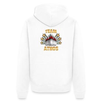Athos - Veste à capuche bio Premium Unisexe - blanc - Dos - Thijin (182cm)