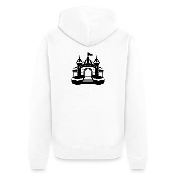 Inflatable Bounce House - Unisex Premium Organic Zip Hoodie - white - Back - Thijin (182cm)
