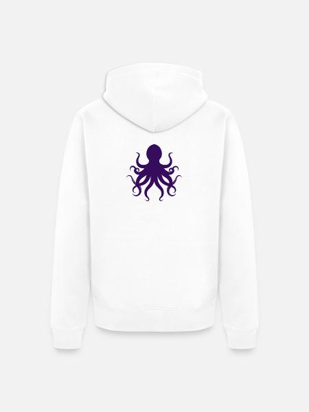 Pieuvre - Veste à capuche bio Premium Unisexe - blanc