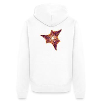 Starflame - Chaos Art - Veste à capuche bio Premium Unisexe - blanc - Dos - Thijin (182cm)