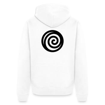 japonaise spirale - Veste à capuche bio Premium Unisexe - blanc - Dos - Thijin (182cm)