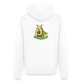 Un jeu de mots au guacamole au limace, un joli avocat mignon - Veste à capuche bio Premium Unisexe - blanc - Dos - Thijin (182cm)
