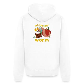 Ver Fantaisiste - Veste à capuche bio Premium Unisexe - blanc - Dos - Thijin (182cm)