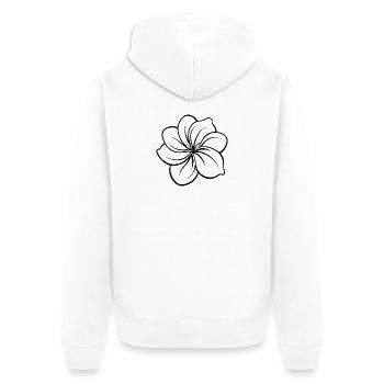 Puakenikeni - Veste à capuche bio Premium Unisexe - blanc - Dos - Thijin (182cm)