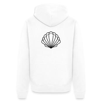 Coquillages - Veste à capuche bio Premium Unisexe - blanc - Dos - Thijin (182cm)