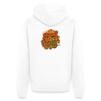 Vibes - Veste à capuche bio Premium Unisexe - blanc - Dos - Thijin (182cm)