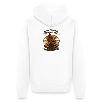 Un canoë d’ours dans la forêt arc-en-ciel - Veste à capuche bio Premium Unisexe - blanc - Dos - Thijin (182cm)