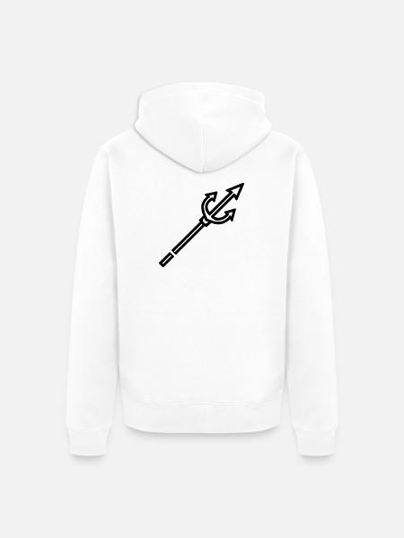 Harpune - Unisex Premium Bio Zip Hoodie - Weiß