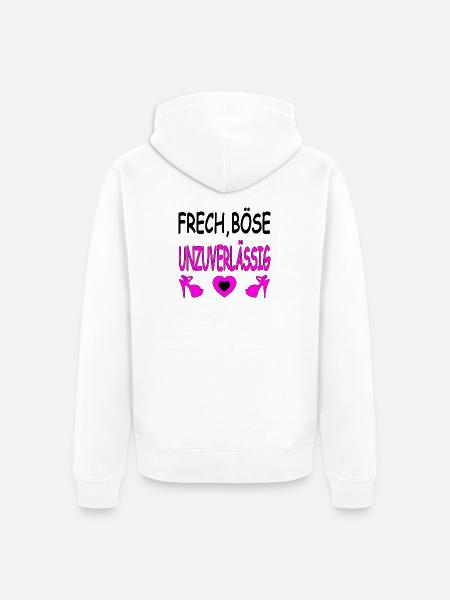 High Heels - Unisex Premium Bio Zip Hoodie - Weiß