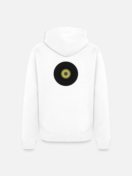 Vinyl - Unisex Premium Bio Zip Hoodie - Weiß