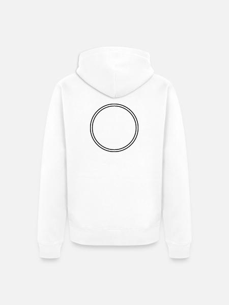 Kreis - Unisex Premium Bio Zip Hoodie - Weiß