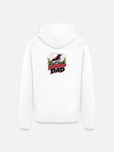 Shrimp Dad Zwerggarnele - Unisex Premium Bio Zip Hoodie - Weiß