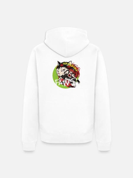 Grinding-Paws - Unisex Premium Bio Zip Hoodie - Weiß
